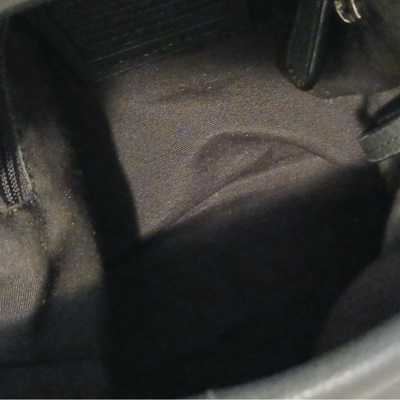 Coach Black Leather Chain Tote Bag Y2K EUC - Picture 10 of 15